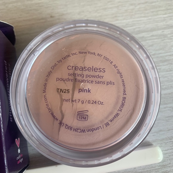 Tarte Pink Creaseless Loose Setting & Brightening Powder Full Size NIB Authentic - Picture 9 of 9